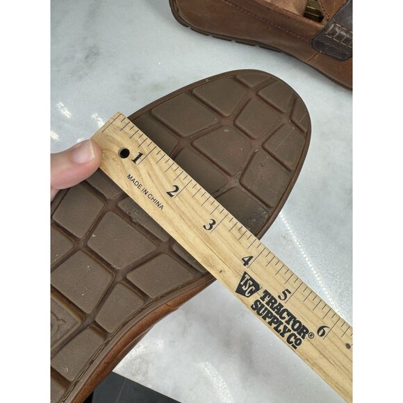 Born Distressed Two Tone Brown Slip On Driving Penny Loafer Men’s Size 10 M - Picture 13 of 16